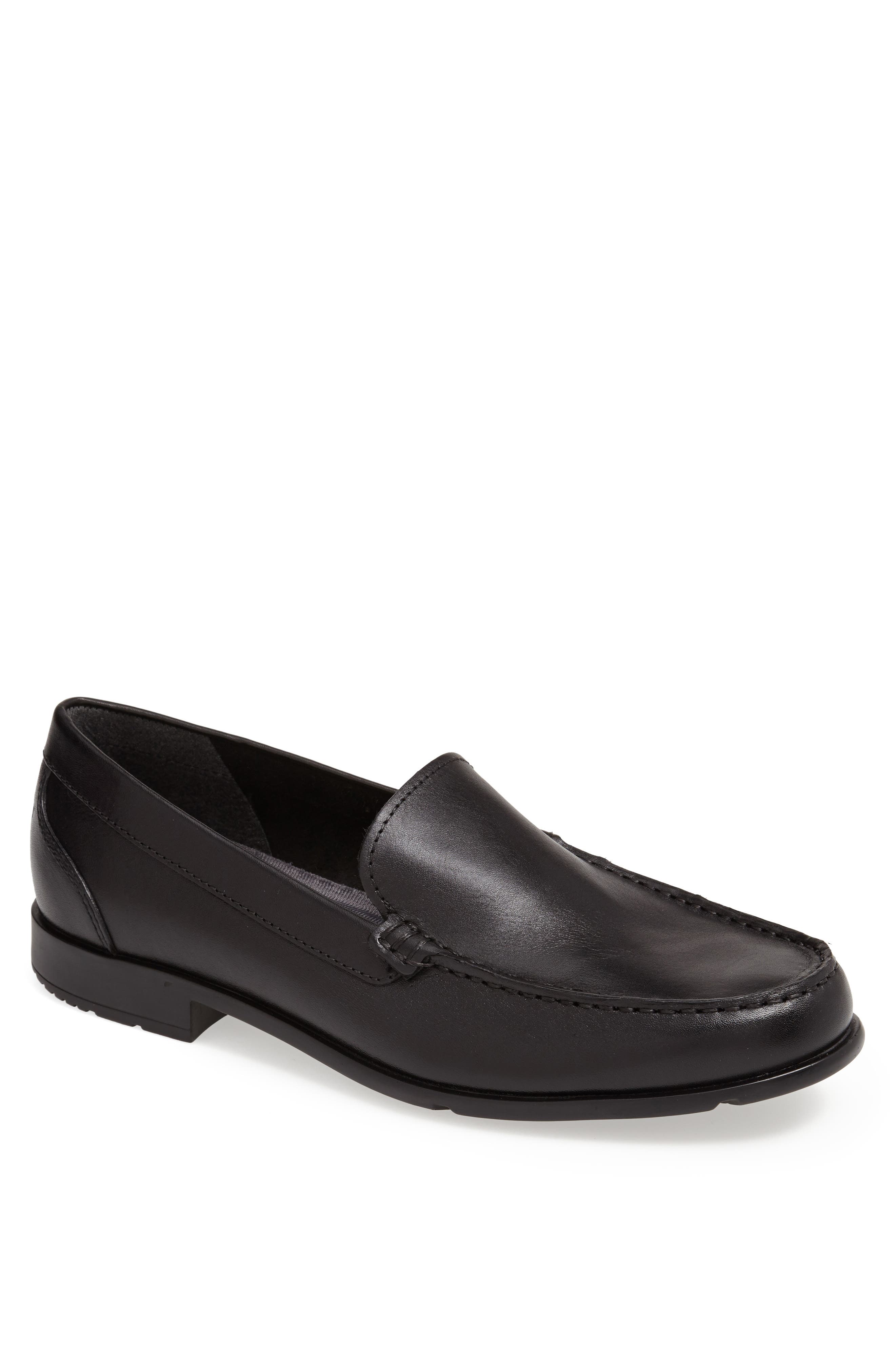 Rockport Classic Venetian Loafer, Main, color, Black Leather