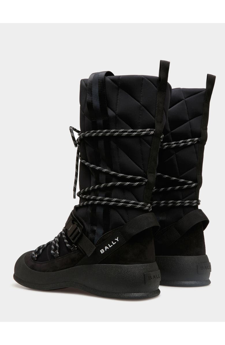Bally Frei Lace-Up Boot, Alternate, color, Black