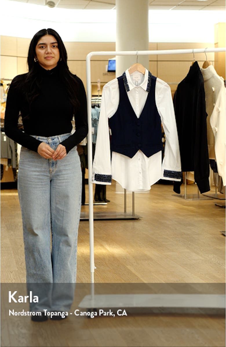 Ellery Beaded Trim Shirt, sales video thumbnail