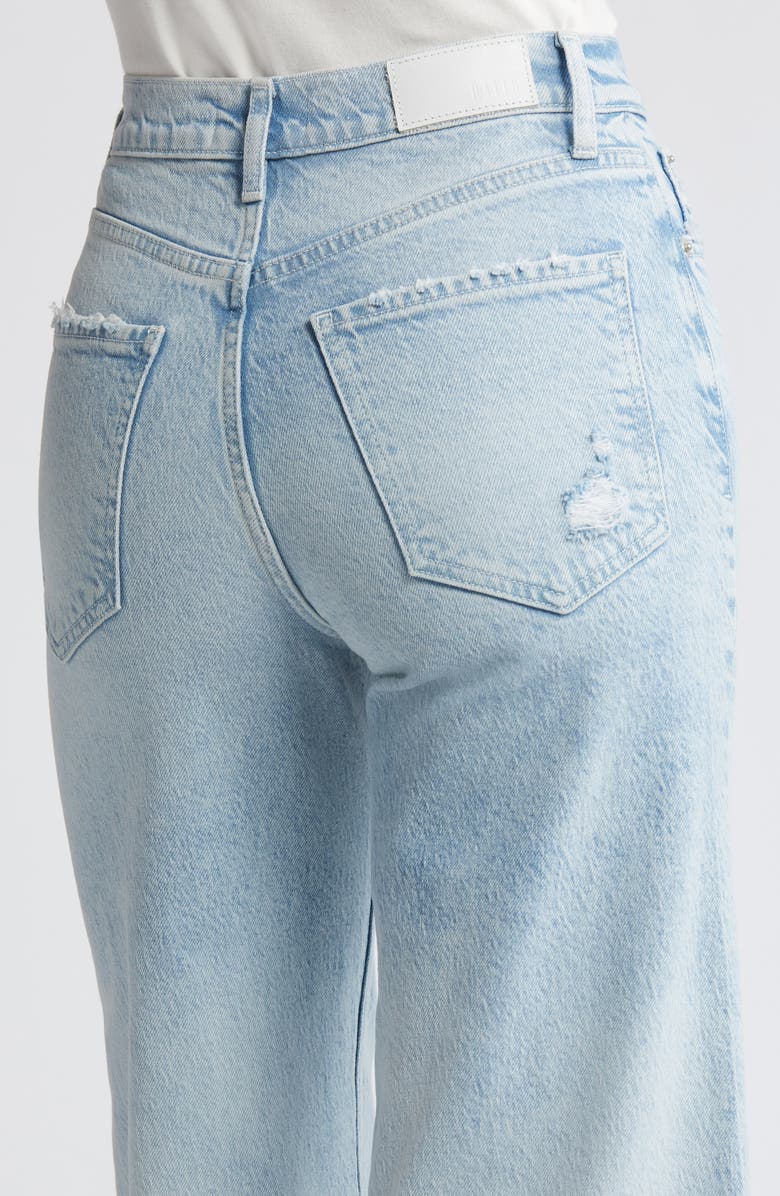 Rails Getty High Waist Distressed Wide Leg Ankle Jeans, Alternate, color, Ocean Breeze Distress