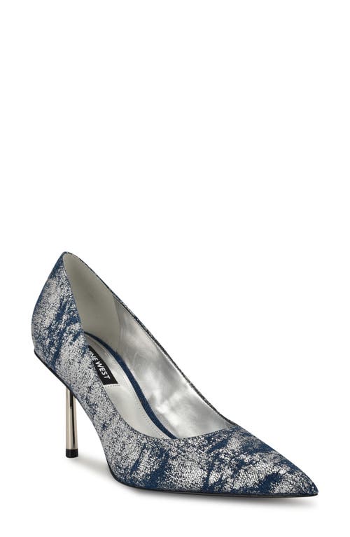 Nine West Deonne Pointed Toe Pump In Dark Blue 400