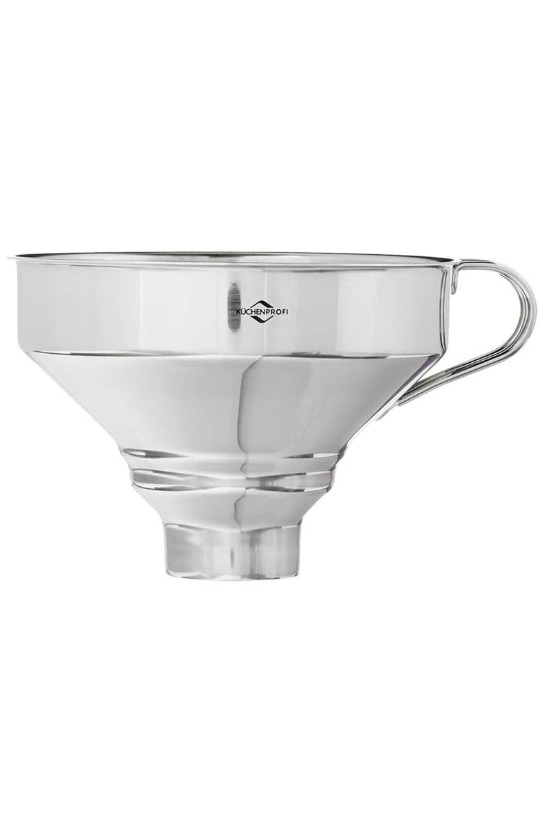 Kuchenprofi Funnel with Mesh Filter, Stainless Steel, 5-Inch Diameter, Alternate, color, Silver