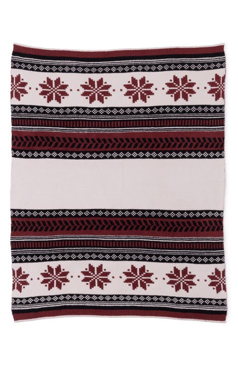 CozyChic® Fair Isle Throw Blanket