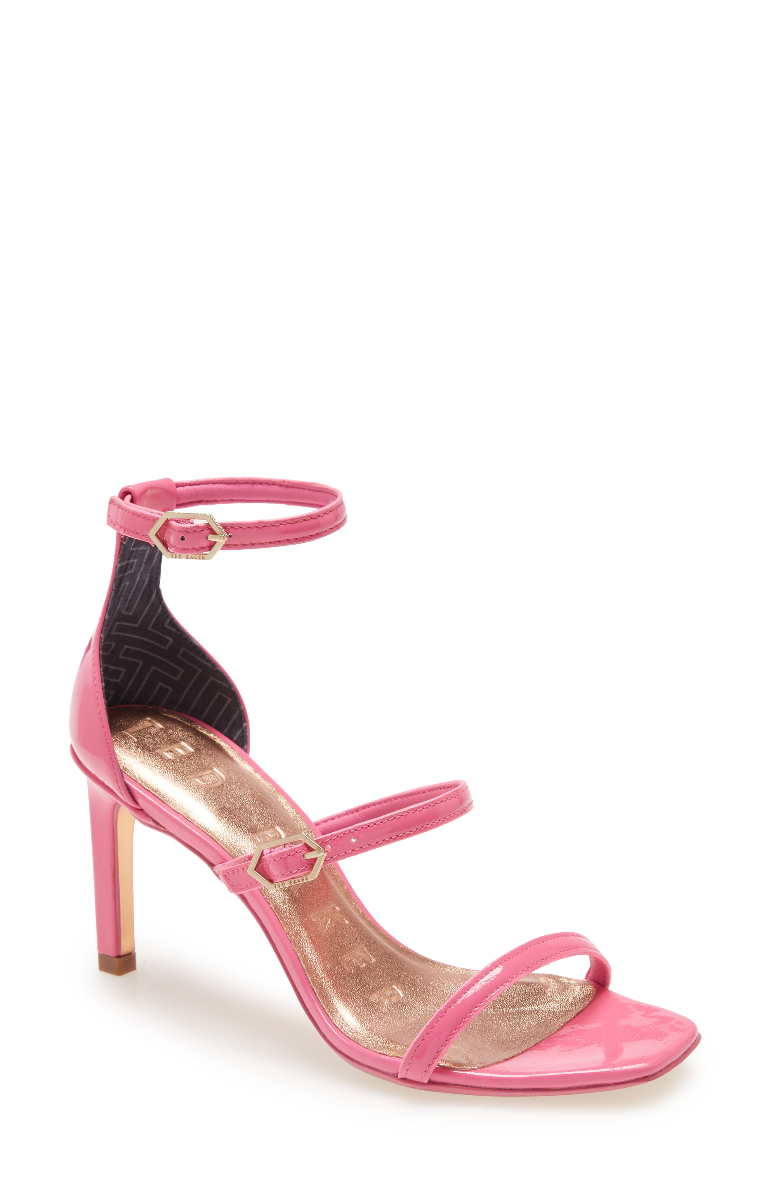 Ted Baker London Triap Strappy Square Toe Sandal, Main, color, 