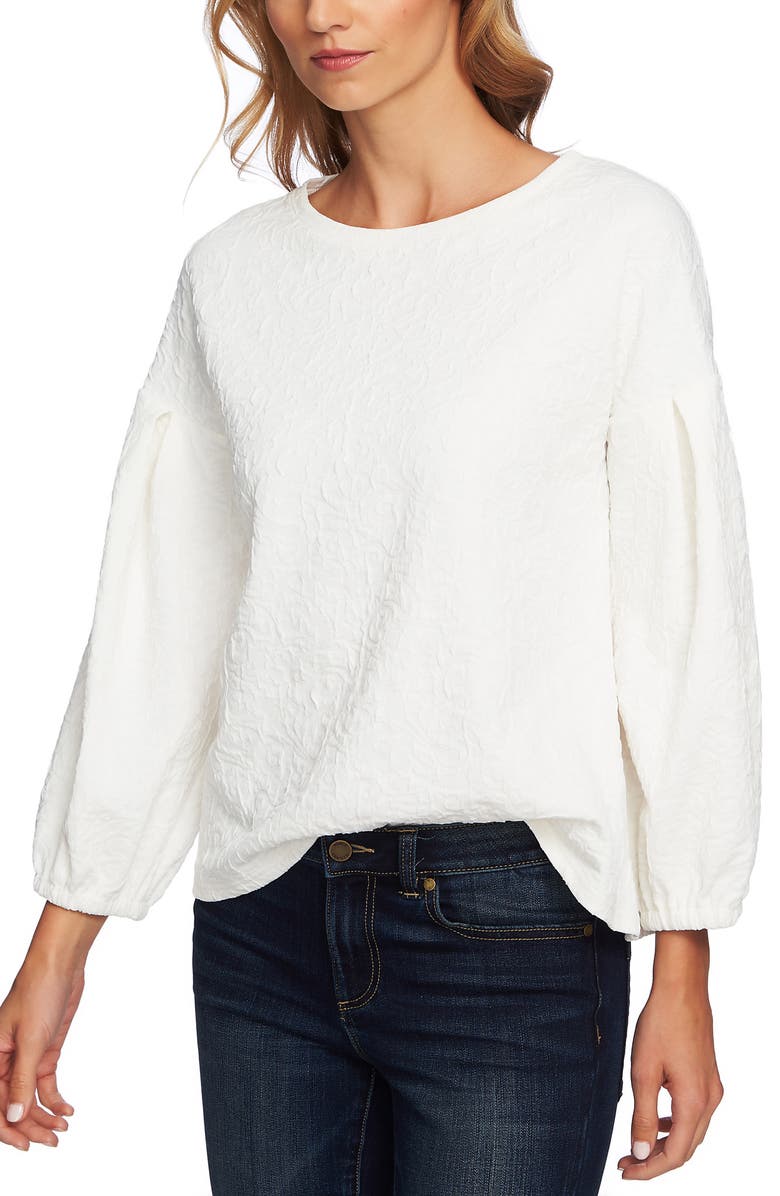 CeCe Paisley Jacquard Top, Alternate, color, 