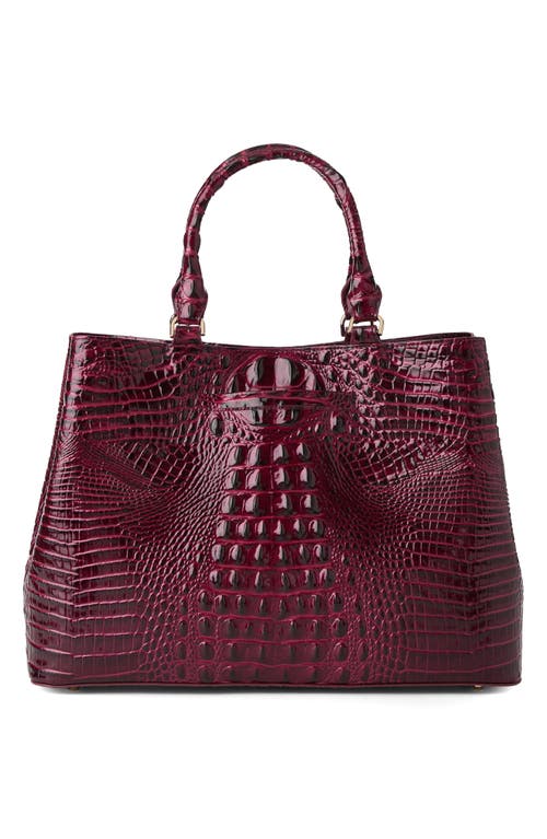 Brahmin Denise Croc Embossed Leather Tote