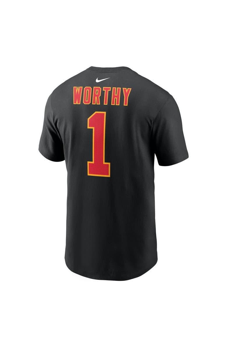Nike Men's Nike Xavier Worthy Black Kansas City Chiefs Super Bowl LIX Name & Number T-Shirt, Alternate, color,