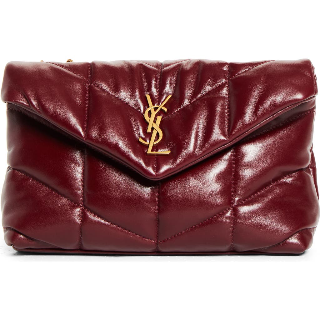 Saint Laurent Toy Loulou Quilted Puffer Leather Shoulder Bag