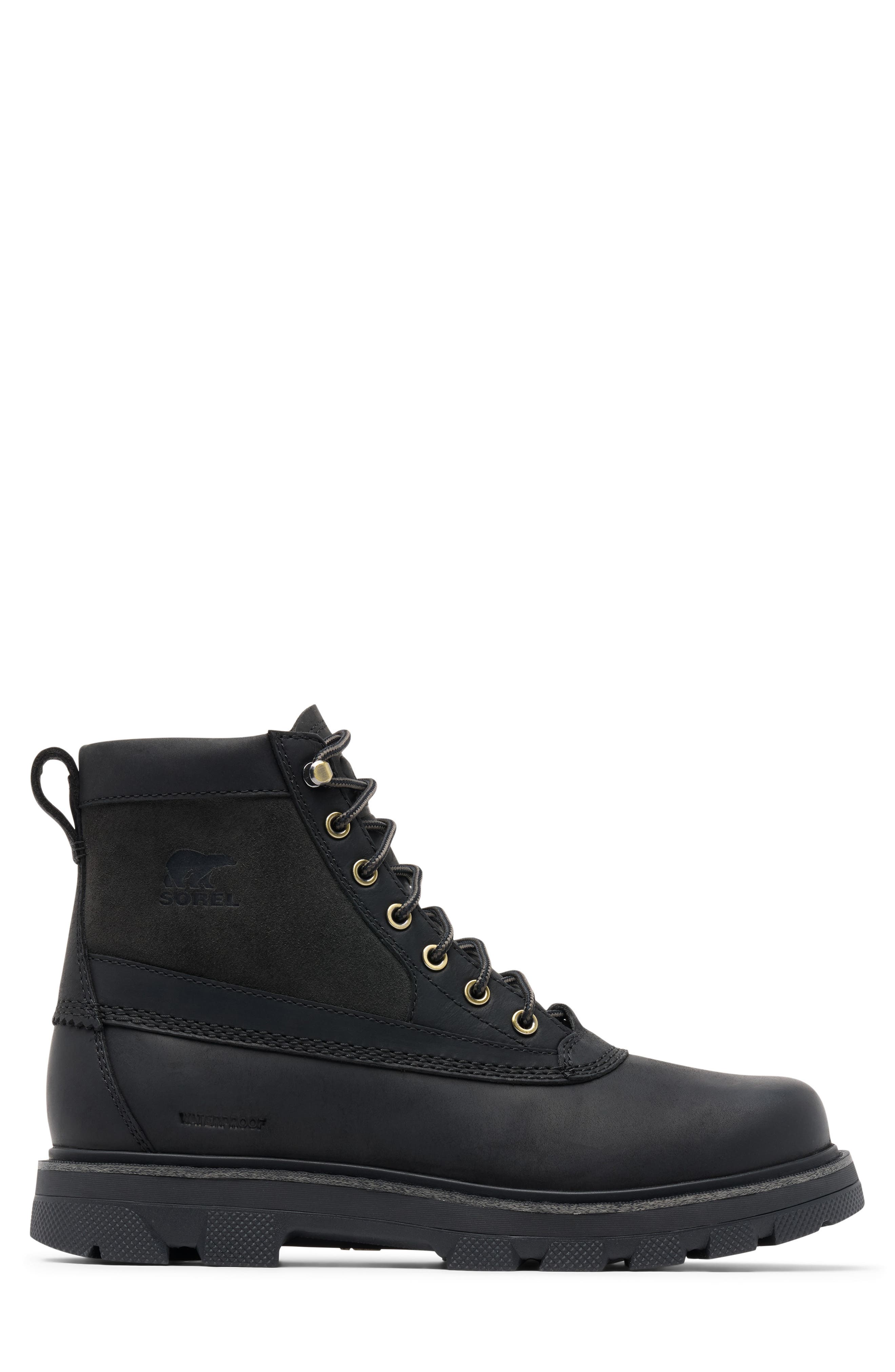 Lark-47 Waterproof Boot, Alternate, color, BLACK/ JET