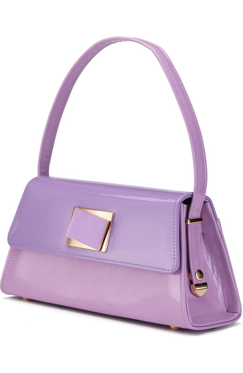 NINETY UNION Patent Faux Leather Handbag, Alternate, color, Lavender Multi