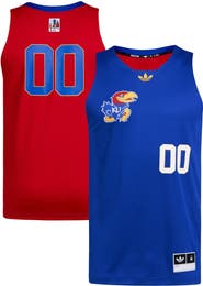 adidas Men's adidas #00 Royal/Red Kansas Jayhawks Black History Month Basketball Jersey
