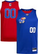 adidas Men's adidas #00 Royal/Red Kansas Jayhawks Black History Month Basketball Jersey