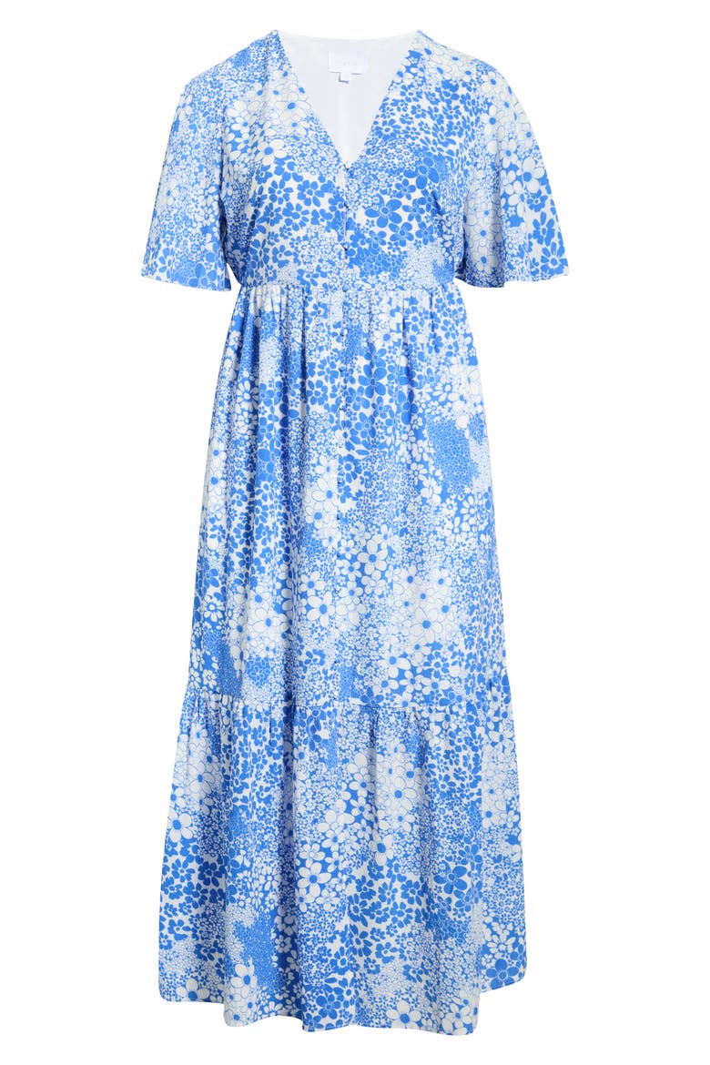 Pismo Floral Dress, Alternate, color, WHITE-BLUE-MULTI