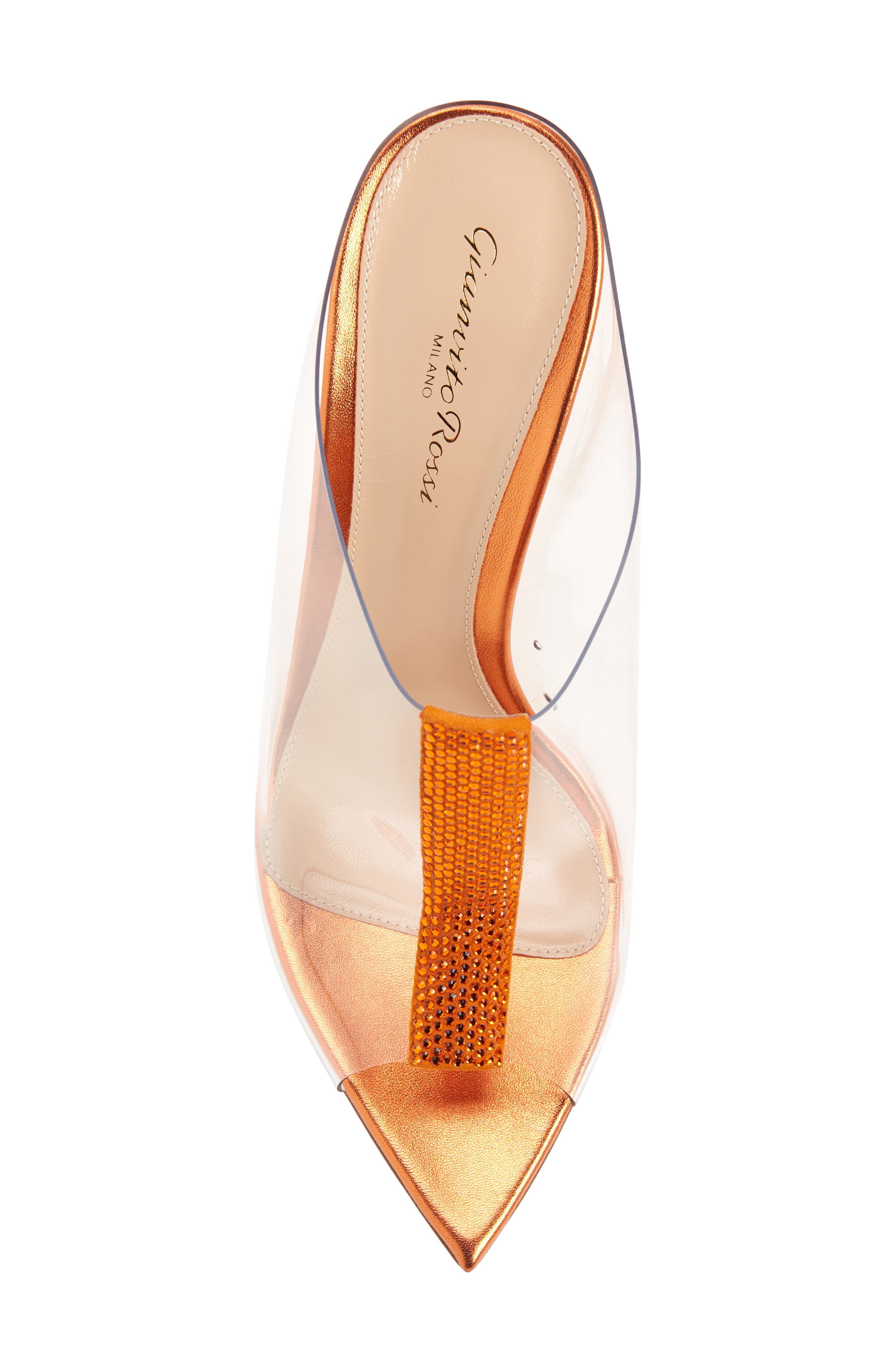 Gianvito Rossi Trapst Transparent Pointed Toe Mule, Alternate, color, 