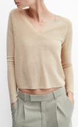 MANGO Metallic Sweater
