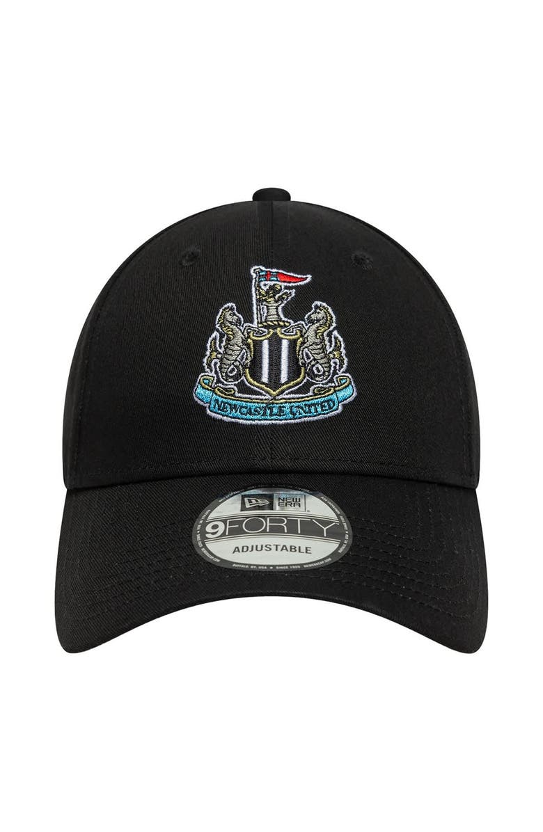 New Era Men's New Era  Black Newcastle United Core 9FORTY Adjustable Hat, Alternate, color, 
