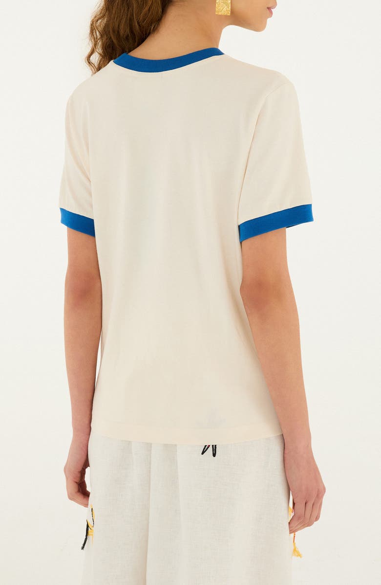 FARM Rio Beer Cap Logo Graphic Cotton Baby Tee, Alternate, color, Off-White