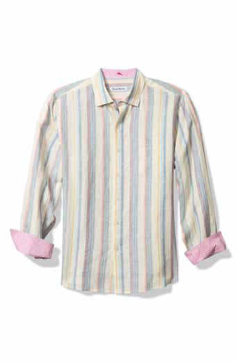 Tommy Bahama Las Mantas Stripe Linen Button-Up Shirt