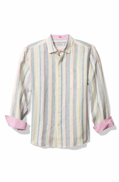 Tommy Bahama Las Mantas Stripe Linen Button-Up Shirt