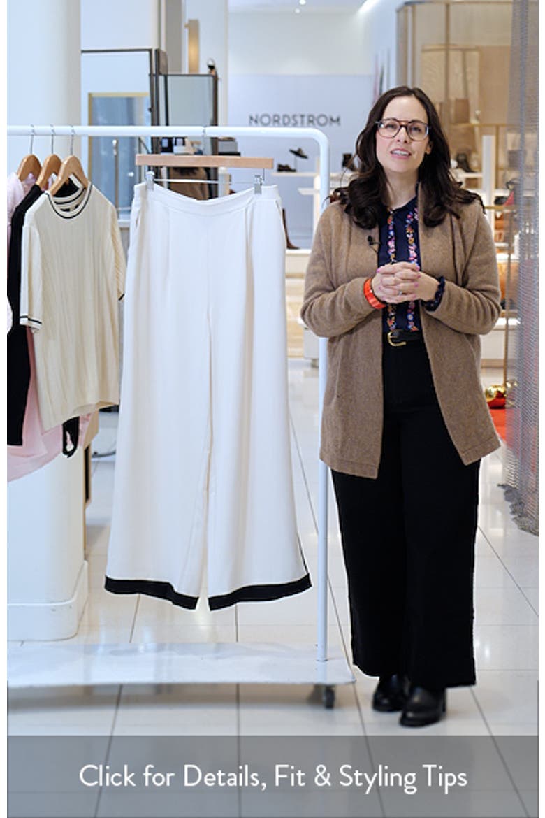 Side Stripe Wide Leg Pants video