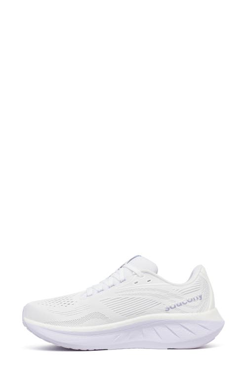 Saucony Ride 18 Running Shoe In White