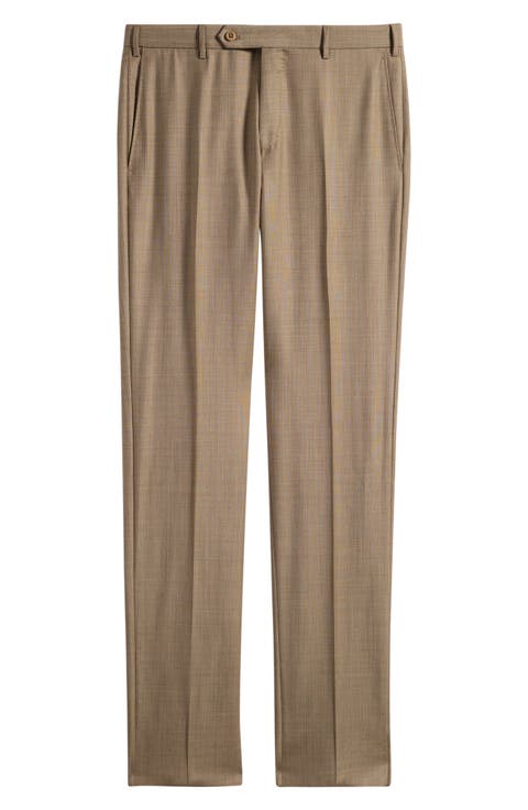 Parker Classic Wool Sharkskin Dress Pants