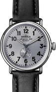 Shinola Runwell Sub Second Leather Strap Watch, 47mm