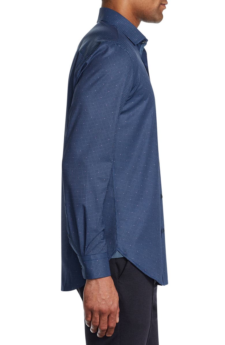 W.R.K Trim Fit Stretch Check Performance Dress Shirt, Alternate, color,