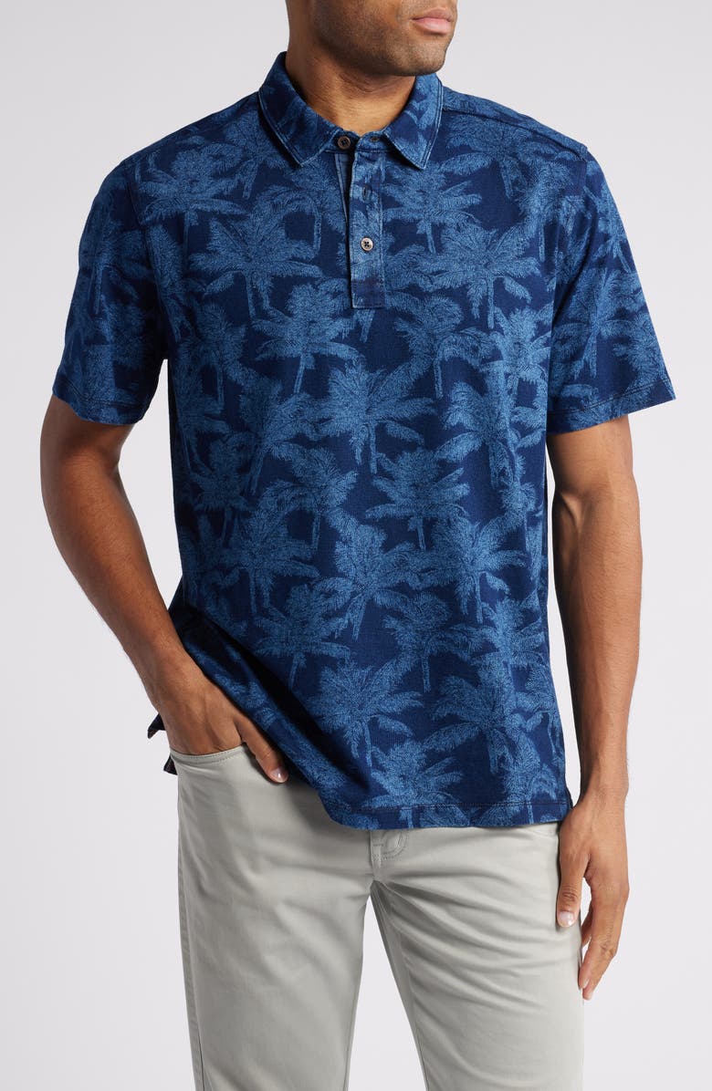 Tommy Bahama Palm Impressions Cotton Polo, Main, color, 