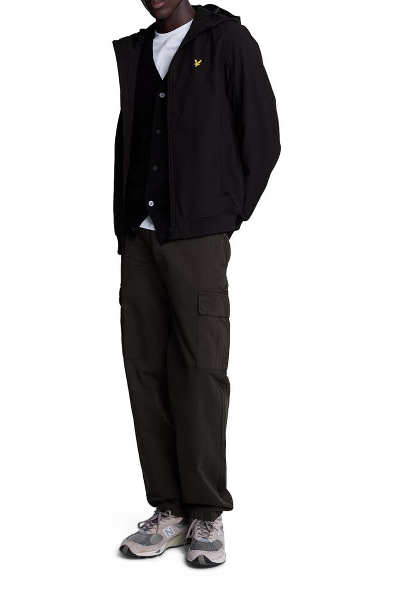 Fleece Back Softshell Jacket, Alternate, color, Jet Black
