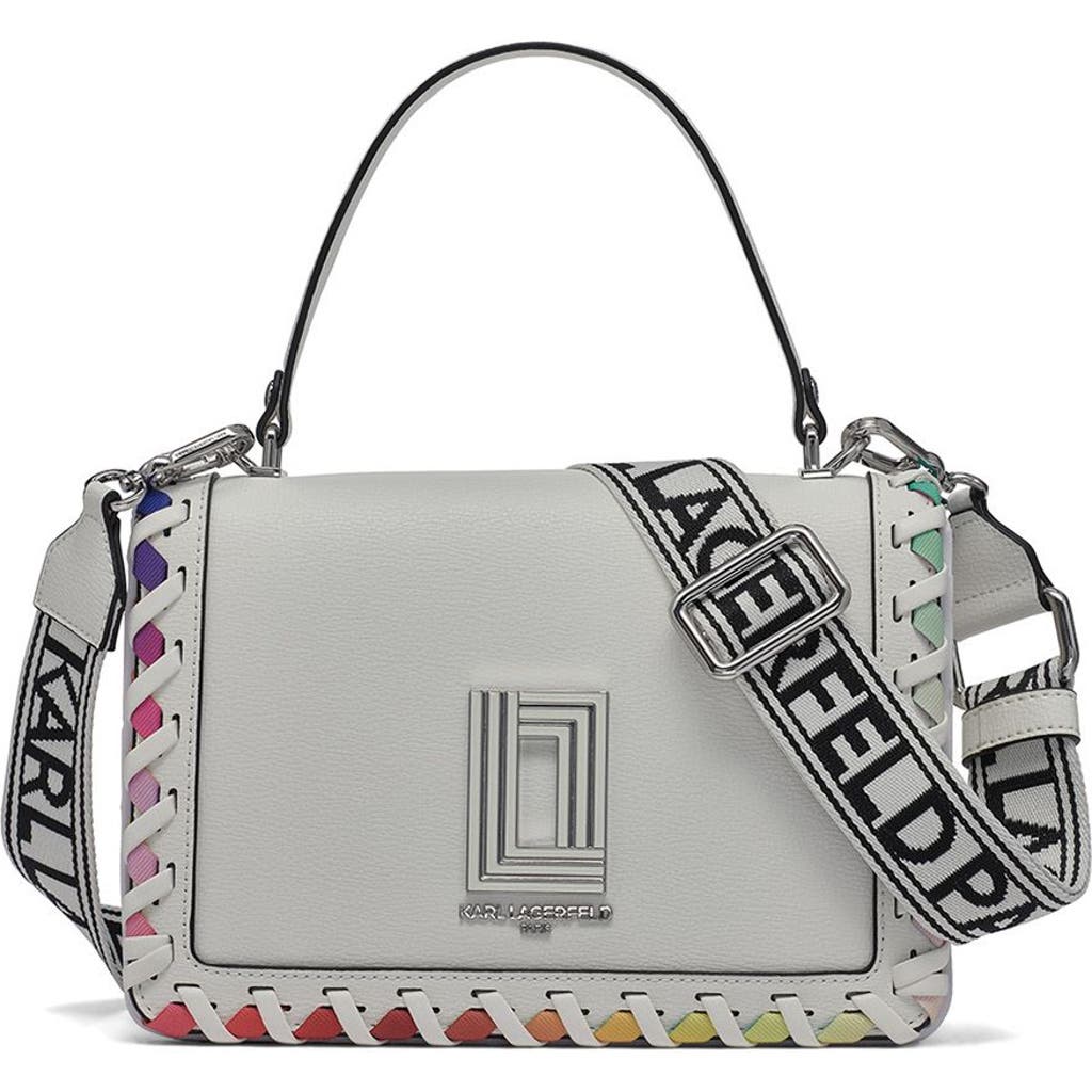 Karl Lagerfeld Paris Simone Crossbody In Winter White Multi