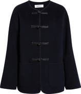 Róhe Toggle Closure Double Face Wool & Cashmere Jacket