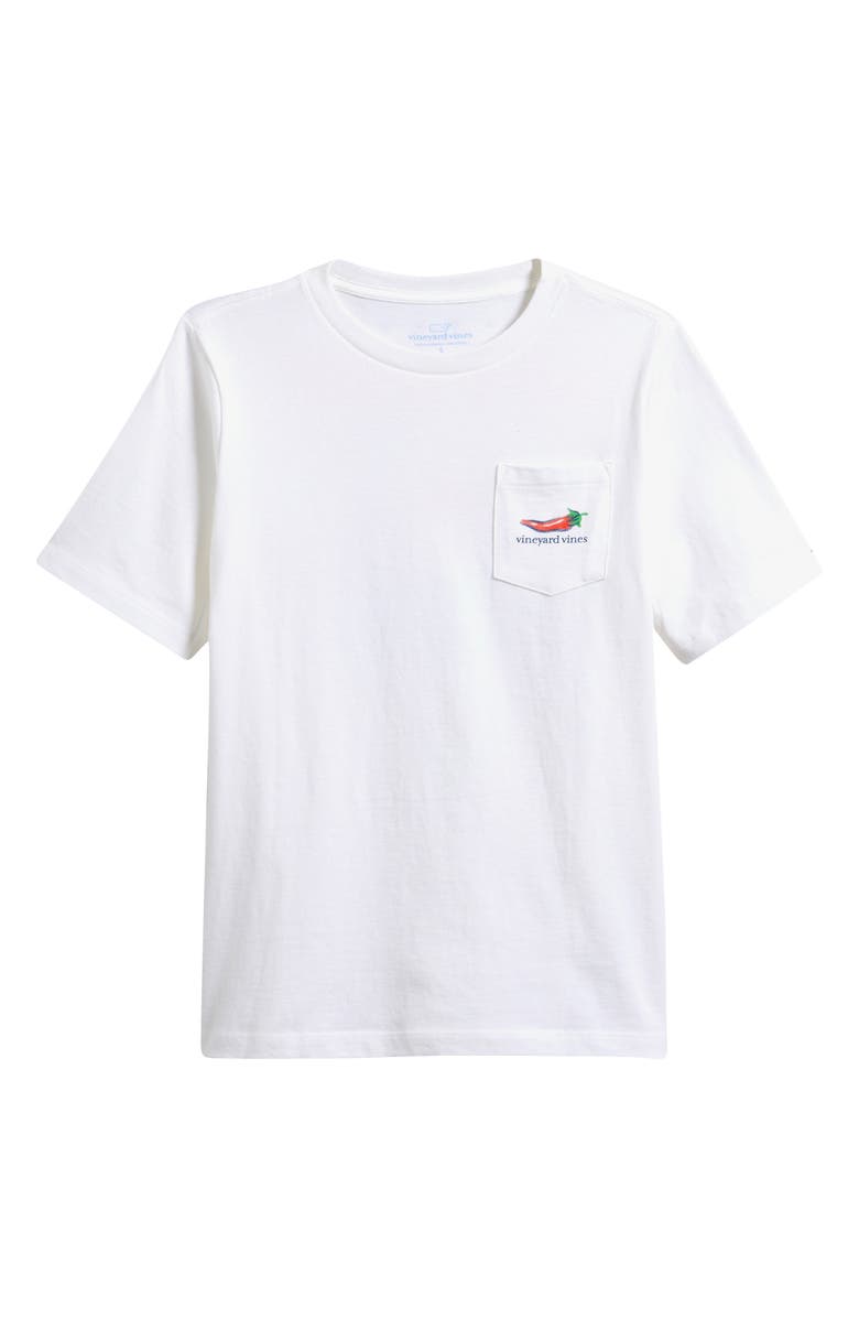vineyard vines Kids' Hot Chili Dog Cotton T-Shirt, Main, color, White Cap