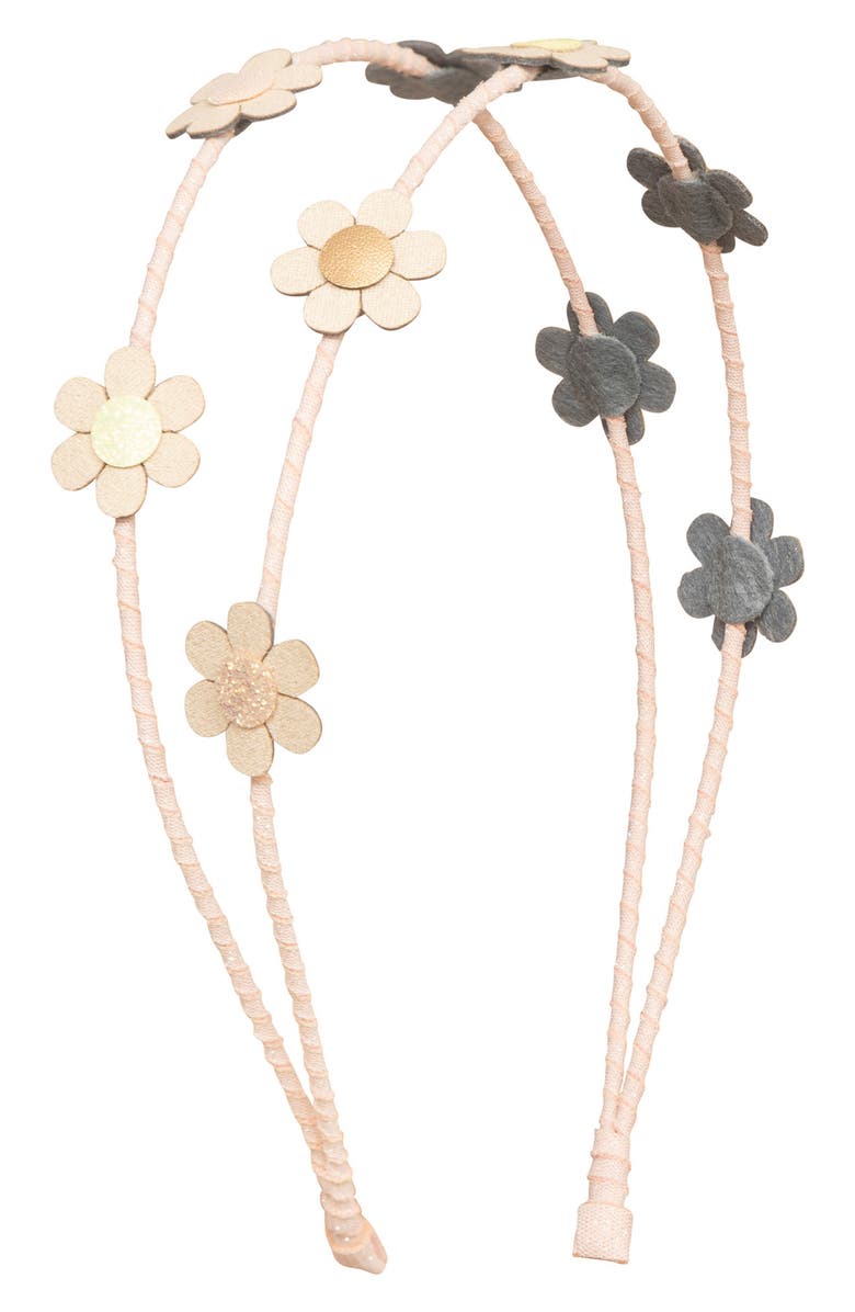 Mimi & Lula Kids' Alice Daisy Double Headband, Main, color, 