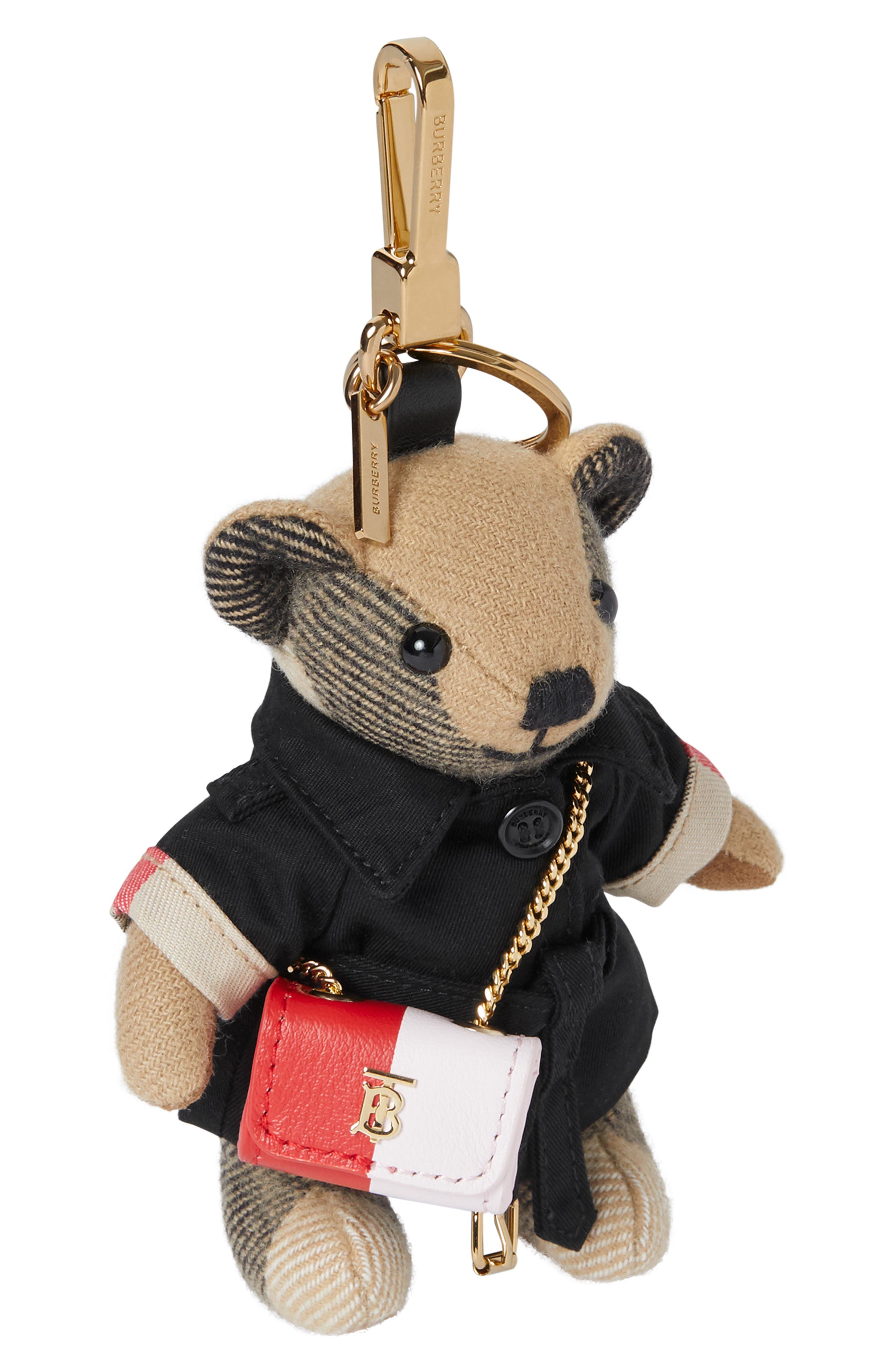 Burberry Thomas Lola Bag Charm, Alternate, color, 