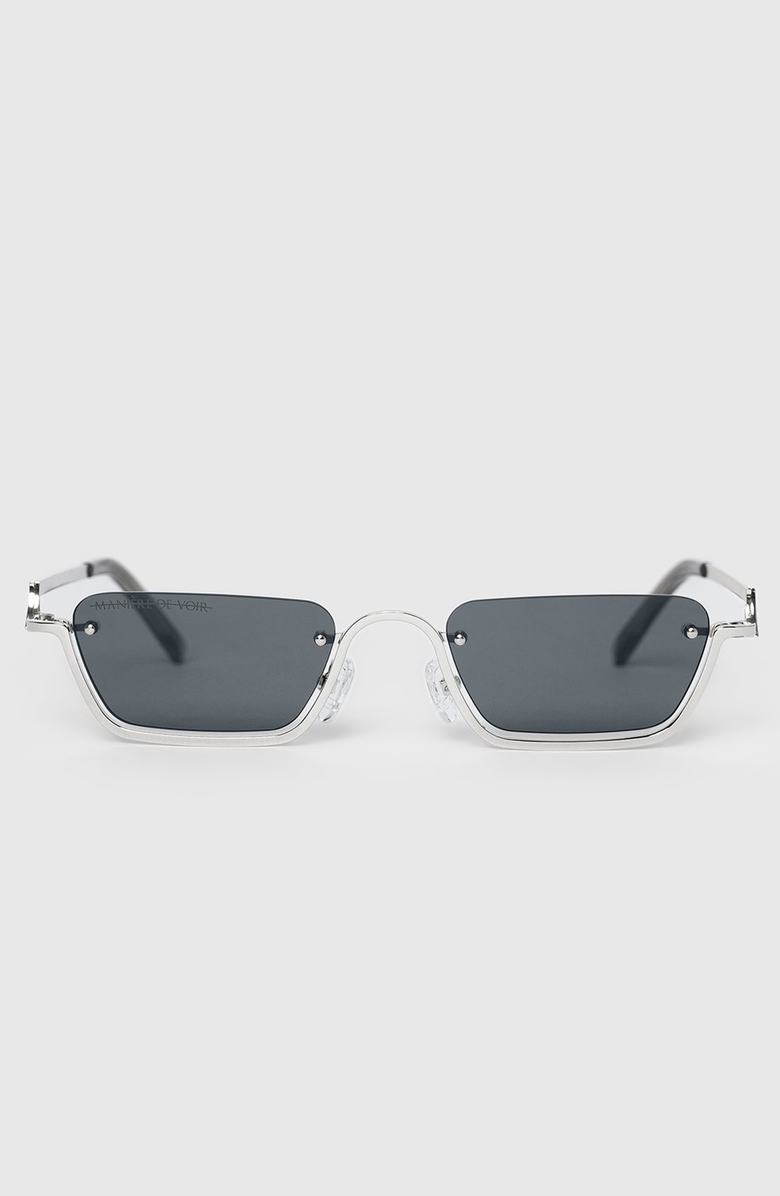 Manière De Voir Kai Rectangular Frameless Sunglasses, Main, color,