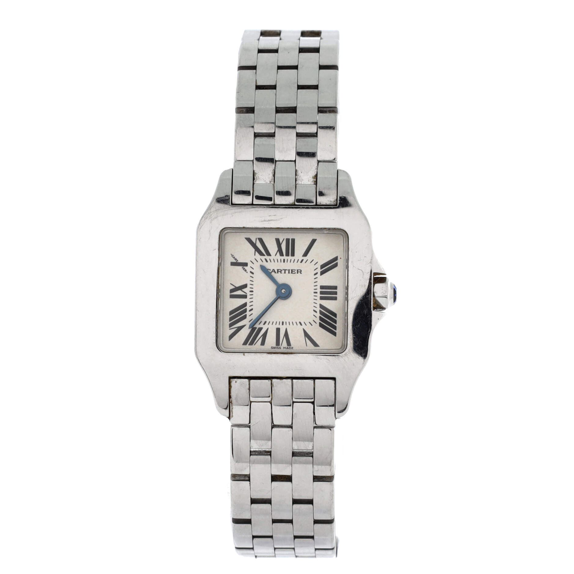 Santos Demoiselle Quartz Watch Stainless Steel 20, Main, color, Metallic Silver