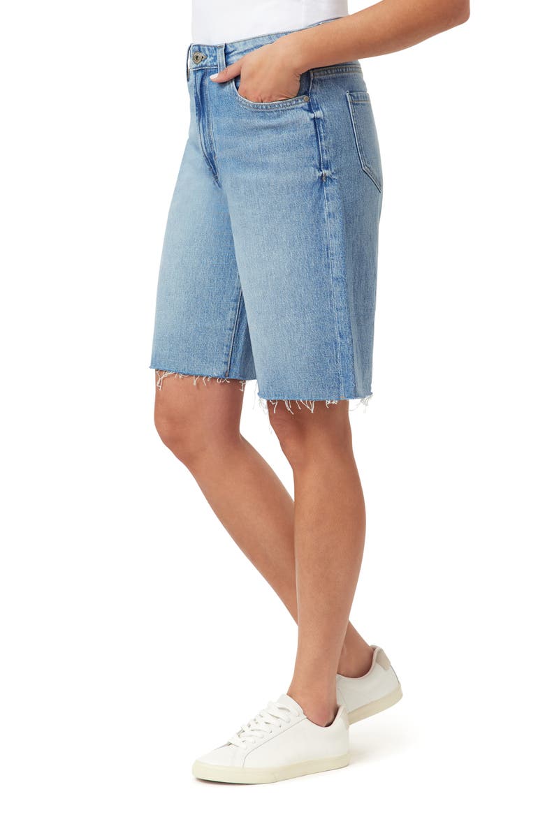 Relaxed Fit Raw Hem Denim Shorts, Alternate, color, PORTLAND