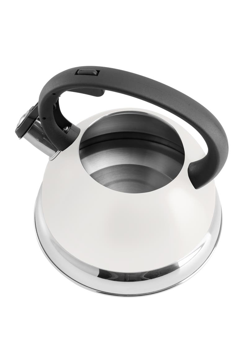 Flintshire 1.75 Quart Whistling Tea Kettle, Alternate, color, White