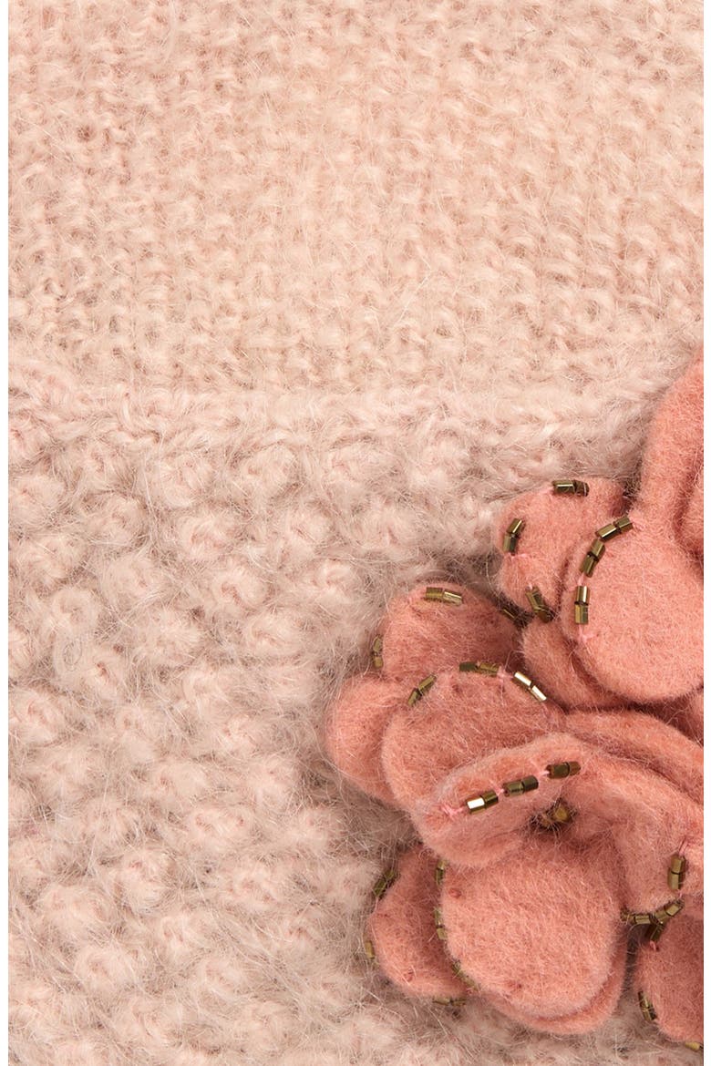 Felt Flower Hat, Alternate, color, BLUSH