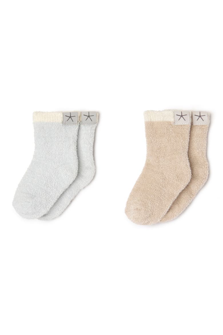 Crew Knit Socks, Main, color, STONE-BLUE