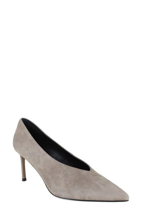 Pointed Toe Faux Leather Pump