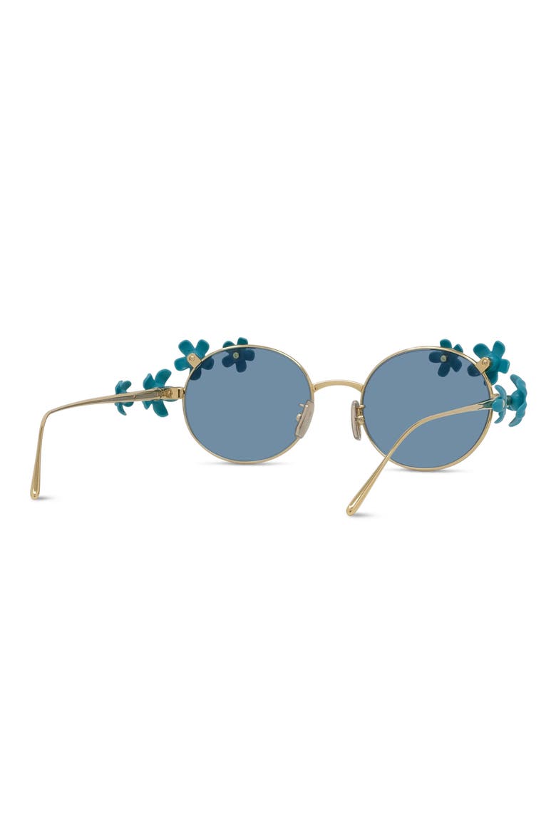 Signature Oval Sunglasses, Alternate, color, SHINY ENDURA GOLD / BLUE