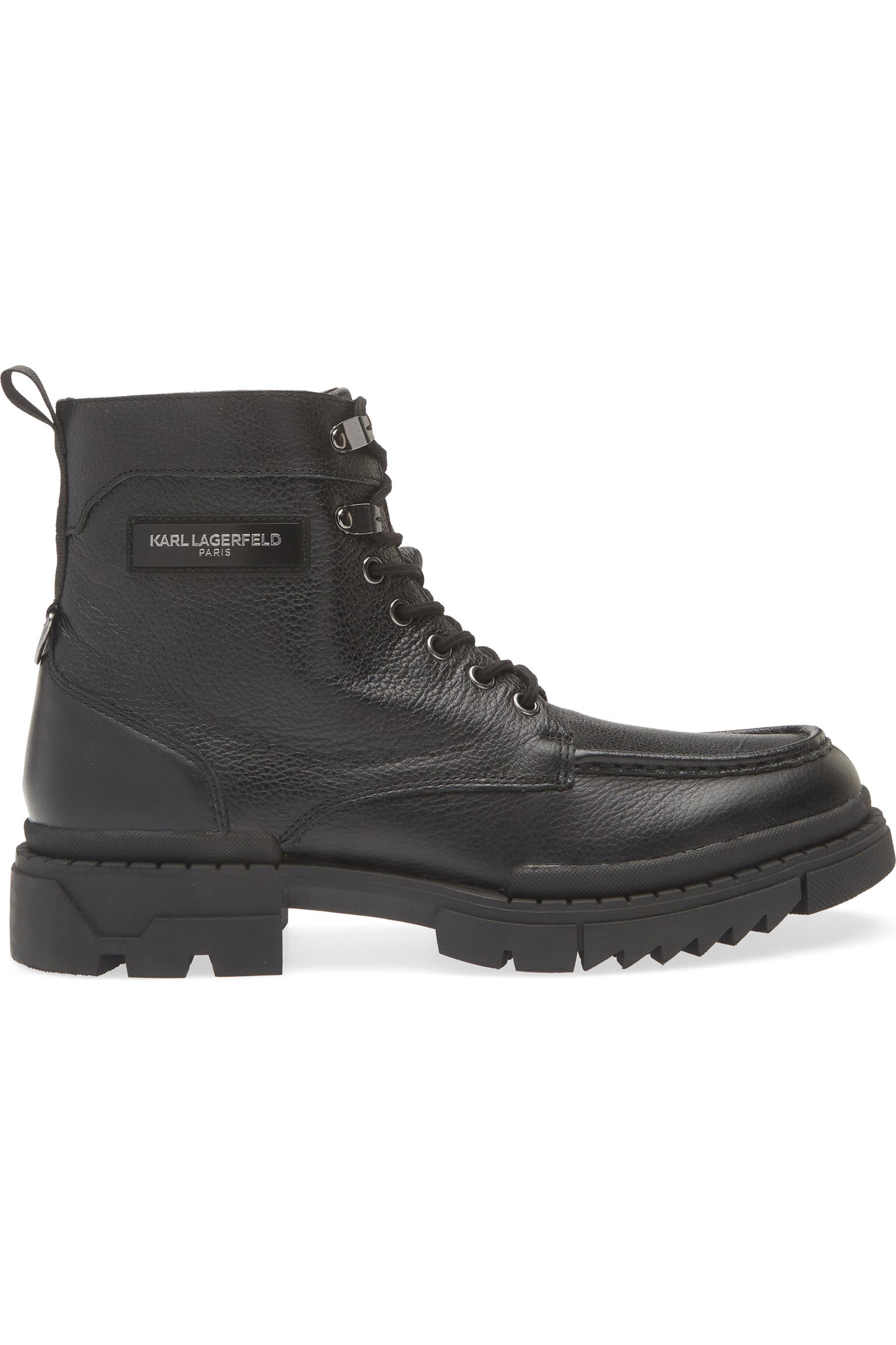 Aprjon KARL LAGERFELD PARIS Apron Toe Combat Boot (Men) | Nordstromrack