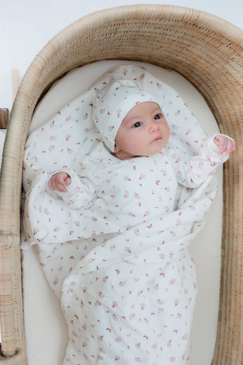 Girl Branch Print Romper (Baby)