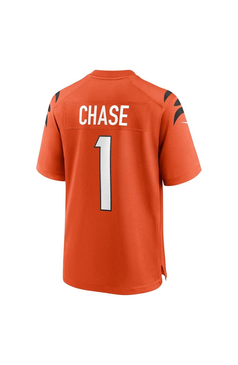 Nike Men's Nike Ja'Marr Chase Orange Cincinnati Bengals Alternate Game Jersey, Alternate, color, Orange