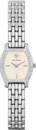 Tory Burch The Eleanor Curve Pavé Bracelet Watch, 19.7mm x 26mm