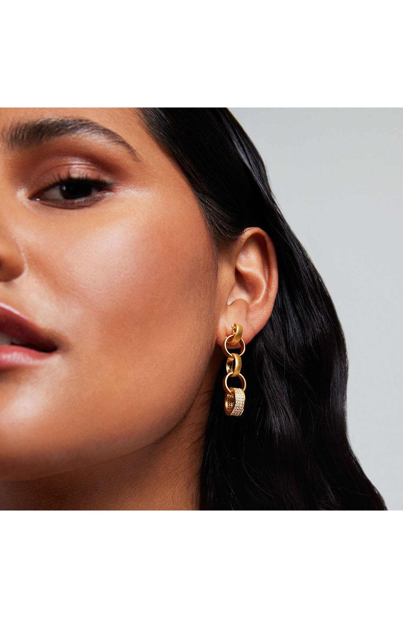 Dean Davidson Petit Link Pavé Statement Drop Earrings (Women) | Nordstrom