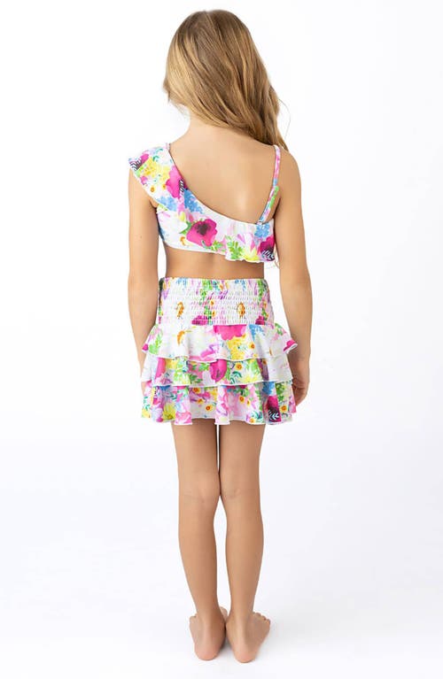 SHADE CRITTERS SHADE CRITTERS KIDS' WILDFLOWERS RUFFLE TIERED COVER-UP SKIRT