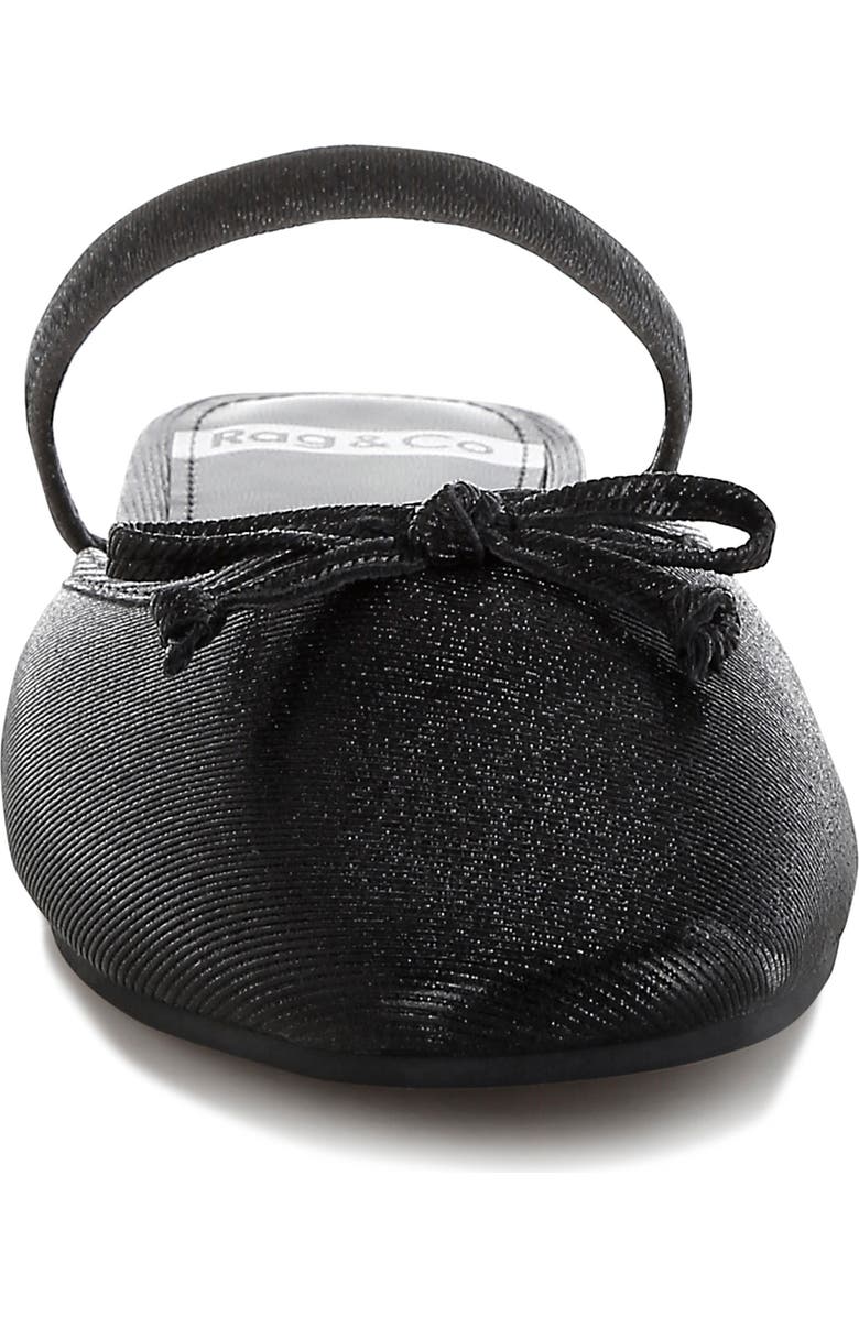 Rag & Co Opalia Shimmer Mule, Alternate, color, Black